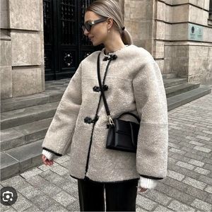 Mango Faux Fur Coat
